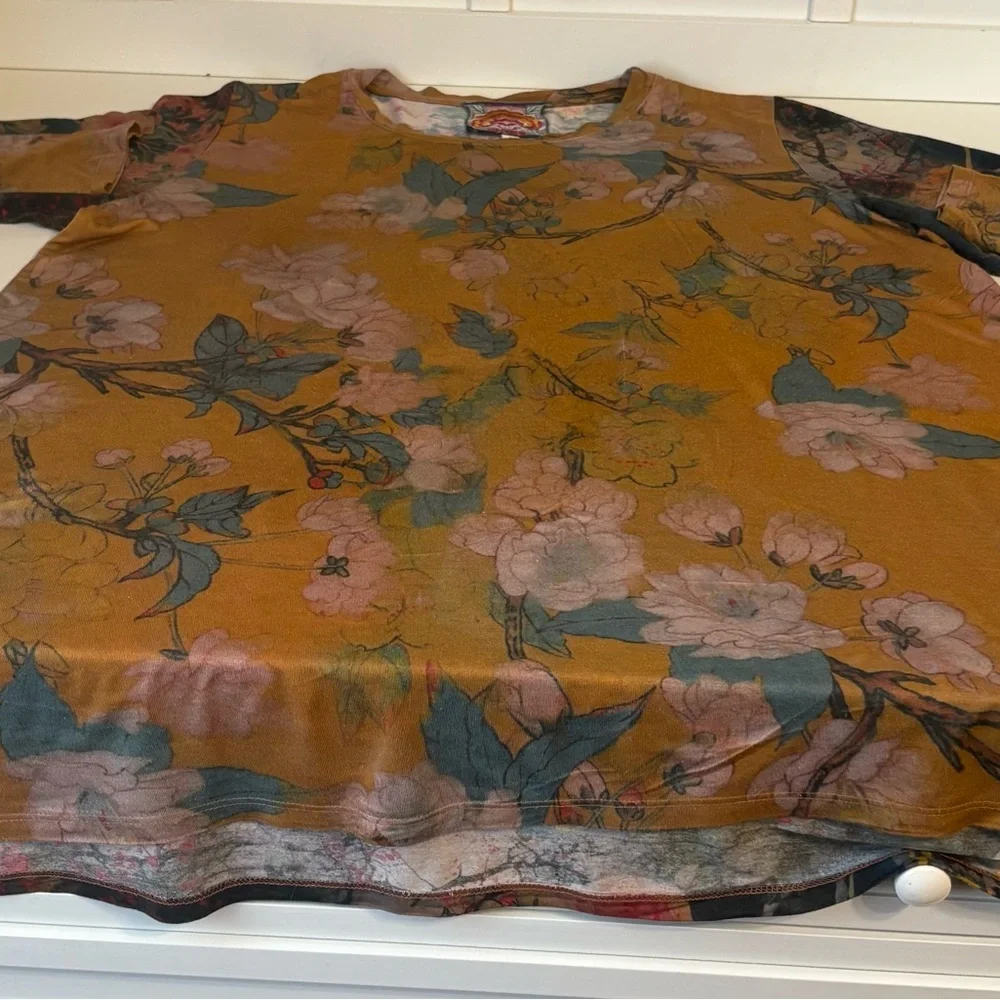 Johnny Was Traviata Lotus Swing Tunic Large EUC - Picture 7 of 12